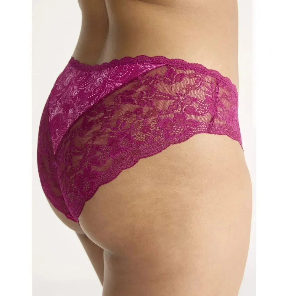 Women's Microfiber & Lace Hipster Panties, 3-Pack, Size S